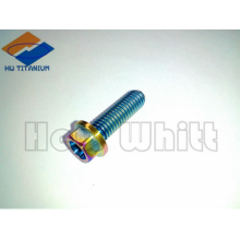 rainbow titanium flanged bolt